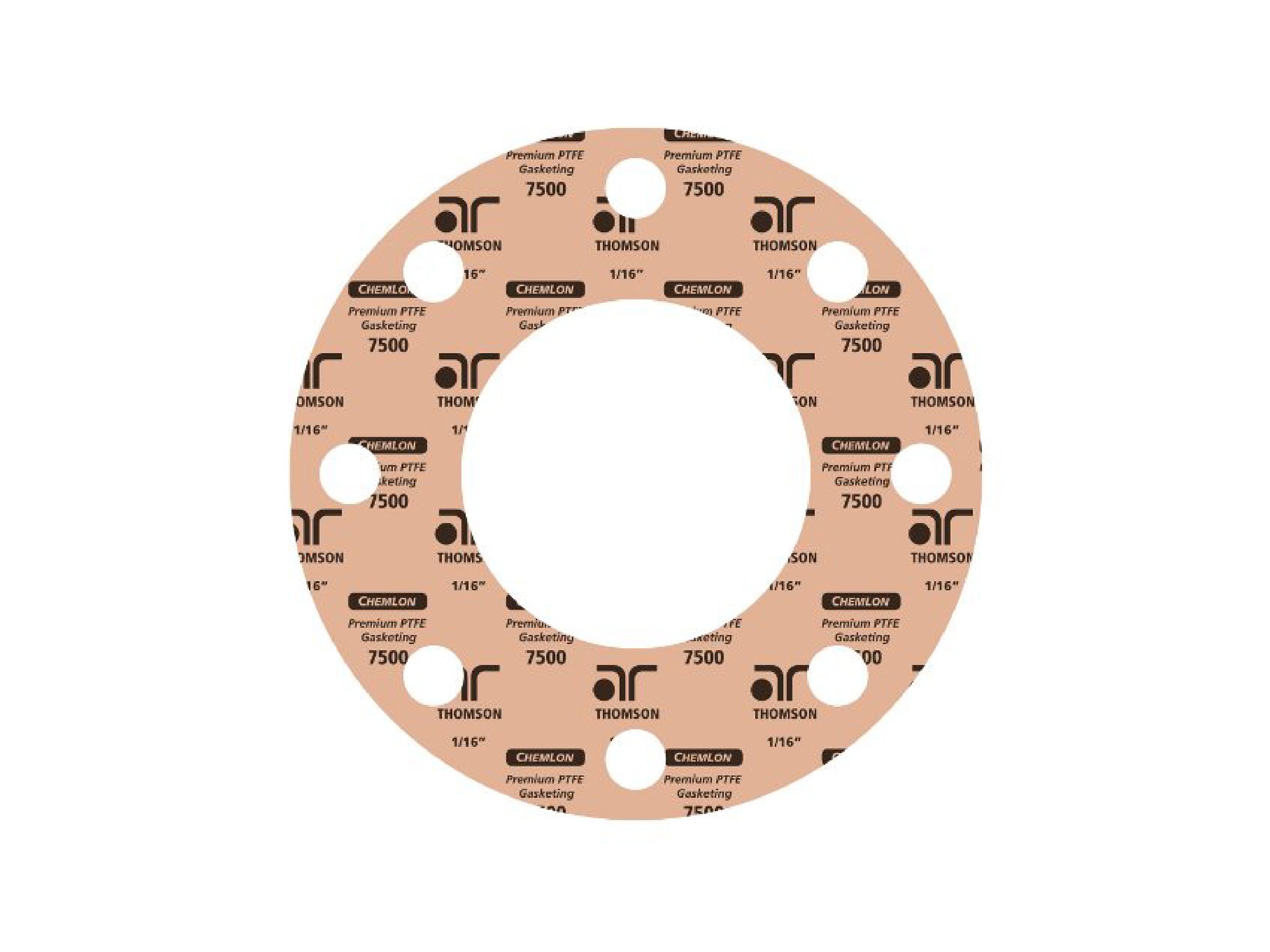 Full Face Gasket chemlon™ 7500 - Aramid Inorganic Fiber with Nitrile Binder