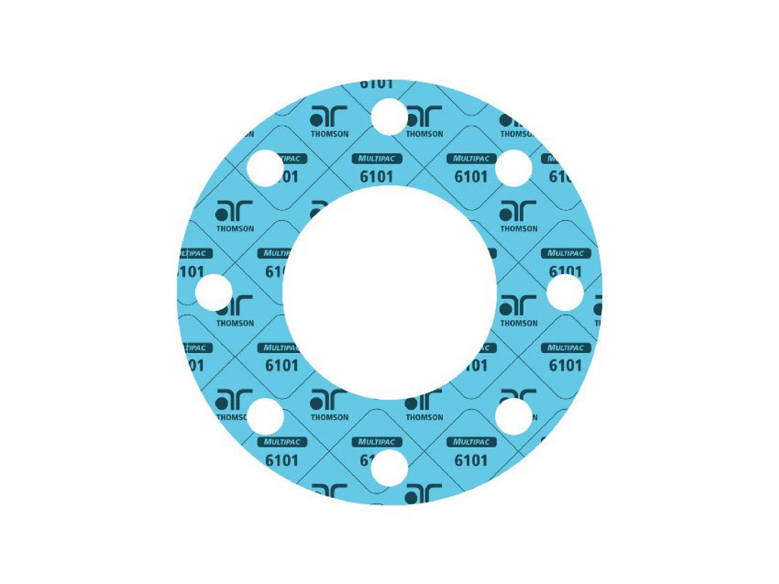 Full Face Gasket MultiPac™ 6101 - Aramid Inorganic Fiber with Nitrile (Buna-N) Binder